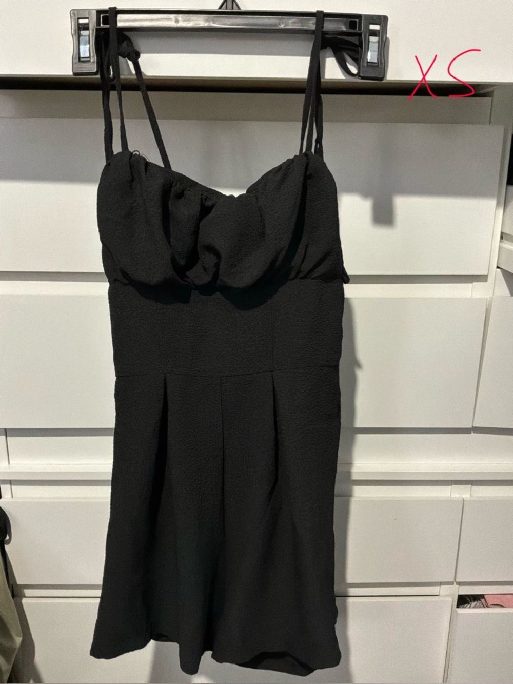 Black Spaghetti Strap Mini romper